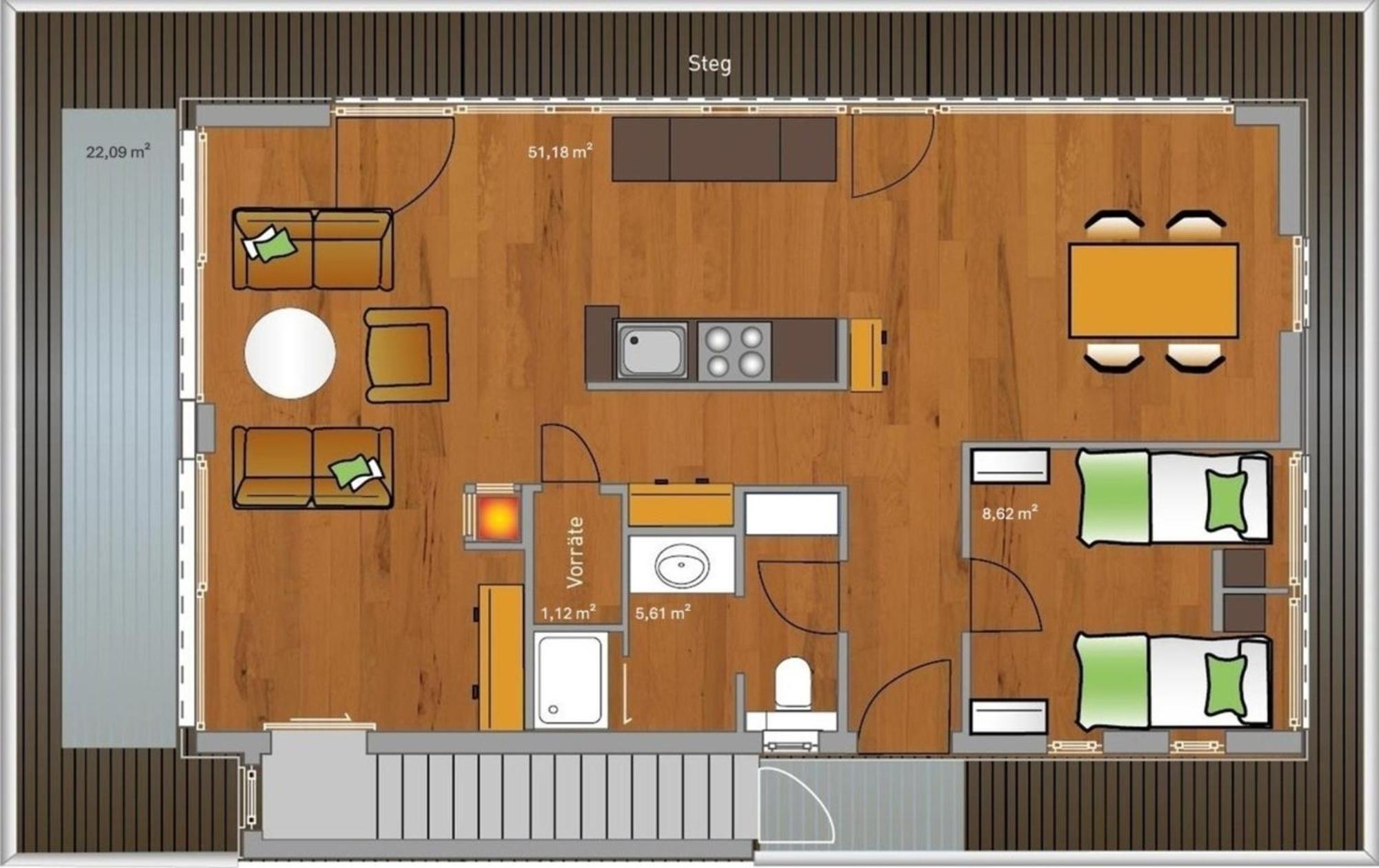 נוישטאדט אין הולשטיין Kyst 5410 Floating Home 1 מראה חיצוני תמונה
